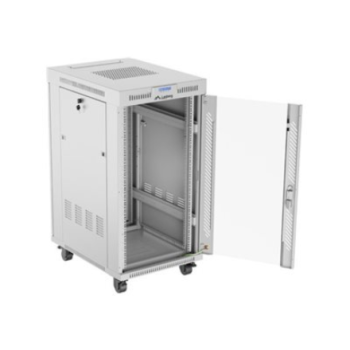 Lanberg Rack cabinet 19" free-standing 22U/600x800 (flat pack) with glass door lCD V2, grey | Lanberg Lanberg Rack cabinet 19" free-standing 22U/600x800 (flat pack) with glass door lCD V2, grey | Lanberg