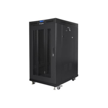 Lanberg Rack cabinet 19" free-standing 22U/800x1000 (flat pack) with mesh door lCD V2, black | Lanberg Lanberg Rack cabinet 19" free-standing 22U/800x1000 (flat pack) with mesh door lCD V2, black | Lanberg