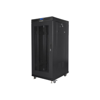 Lanberg Rack cabinet 19" free-standing 27U/600x600 (flat pack) with mesh door lCD V2, black | Lanberg Lanberg Rack cabinet 19" free-standing 27U/600x600 (flat pack) with mesh door lCD V2, black | Lanberg