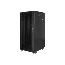 Lanberg Rack cabinet 19" free-standing 27U/600x800 (flat pack), black | Lanberg