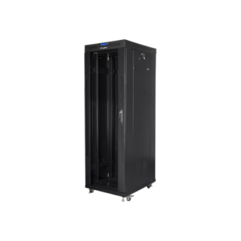 Lanberg Rack cabinet 19" free-standing 37U/800x1000 (flat pack) with glass door ICD V2, black | Lanberg Lanberg Rack cabinet 19" free-standing 37U/800x1000 (flat pack) with glass door ICD V2, black | Lanberg