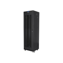 Lanberg Rack cabinet 19" free-standing 42U/600x600 (flat pack) with mesh door lCD V2, black | Lanberg