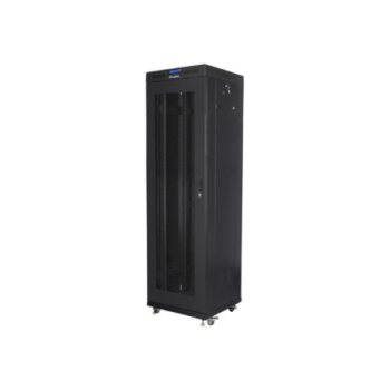 Lanberg Rack cabinet 19" free-standing 42U/600x600 (flat pack) with mesh door lCD V2, black | Lanberg Lanberg Rack cabinet 19" free-standing 42U/600x600 (flat pack) with mesh door lCD V2, black | Lanberg