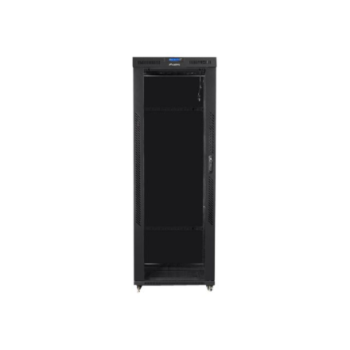 Lanberg Rack cabinet 19" free-standing 42U/800x800 (flat pack) with glass door lCD V2, black | Lanberg Lanberg Rack cabinet 19" free-standing 42U/800x800 (flat pack) with glass door lCD V2, black | Lanberg