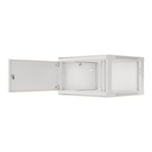Lanberg Rack cabinet 19" wall-mount 12U/600x450 for self-assembly with metal door (flat pack), grey | Lanberg