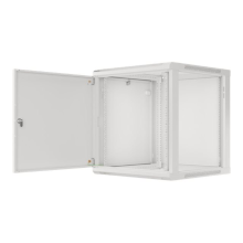 Lanberg Rack cabinet 19" wall-mount 12U/600x600 for self-assembly with metal door (flat pack), grey | Lanberg