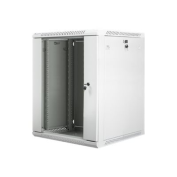 Lanberg Rack cabinet 19" wall-mount 15U/600x600 (flat pack) with glass door V2, grey | Lanberg Lanberg Rack cabinet 19" wall-mount 15U/600x600 (flat pack) with glass door V2, grey | Lanberg