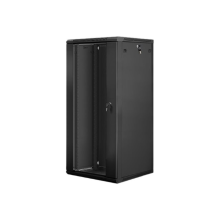 Lanberg Rack cabinet 19" wall-mount 27U/600x600 (flat pack) V2, black | Lanberg