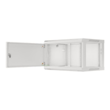 Lanberg Rack cabinet 19" wall-mount 6U/600x450 for self-assembly with metal door (flat pack), grey | Lanberg