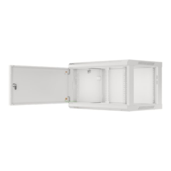 Lanberg Rack cabinet 19" wall-mount 6U/600x450 for self-assembly with metal door (flat pack), grey | Lanberg Lanberg Rack cabinet 19" wall-mount 6U/600x450 for self-assembly with metal door (flat pack), grey | Lanberg
