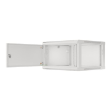 Lanberg Rack cabinet 19" wall-mount 6U/600x600 for self-assembly with metal door (flat pack), grey | Lanberg