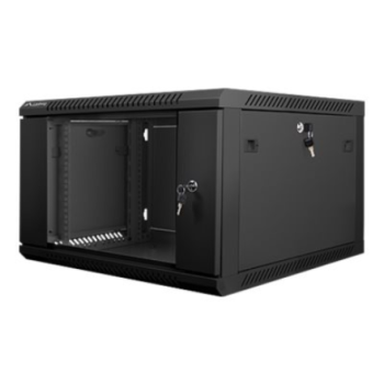 Lanberg Rack cabinet 19" wall-mount 6U/600x600 (flat pack) V2, black | Lanberg Lanberg Rack cabinet 19" wall-mount 6U/600x600 (flat pack) V2, black | Lanberg