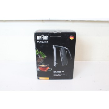 SALE OUT. Braun WK500BK Multiquick 5 Kettle, Power 3000 W, Capacity 1.7 L, Quick cooking function 35s, Black | Braun | Kettle | WK500BK Multiquick 5 | Standard | 3000 W | 1.7 L | Plastic | 360° rotational base | Black | DAMAGED PACKAGING, MISSING FILTER