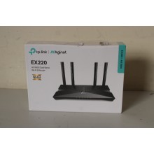 SALE OUT. | TP-LINK AX1800 Dual Band Wi-Fi 6 Router | EX220 | 802.11ax | 10/100/1000 Mbit/s | Ethernet LAN (RJ-45) ports 4 | Mesh Support Yes | MU-MiMO Yes | No mobile broadband | Antenna type External | DAMAGED PACKAGING