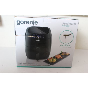 SALE OUT. Gorenje AF1409DB Fryer, 3,5 L, 1400 W, Black | Gorenje | Air Fryer | AF1409DB | Power 1400 W | Capacity 3.5 L | Black | DAMAGED PACKAGING