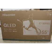 Hisense | QLED Smart TV | 55E7NQ | 55" | Smart TV | VIDAA OS | UHD | Black | DAMAGED PACKAGING