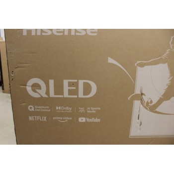 Hisense | QLED Smart TV | 55E7NQ | 55" | Smart TV | VIDAA OS | UHD | Black | DAMAGED PACKAGING